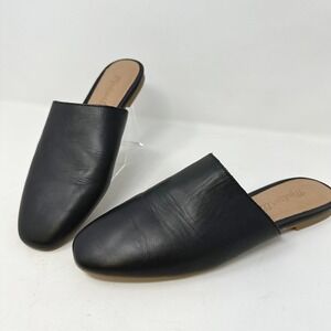 Madewell The Cory Leather Mule Black 7